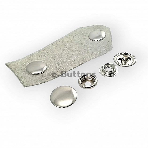 15 mm  Snap Button (0.60 in) For Double-Sided Jackets Lightly Curved Brass 61 System PR150S61CFT