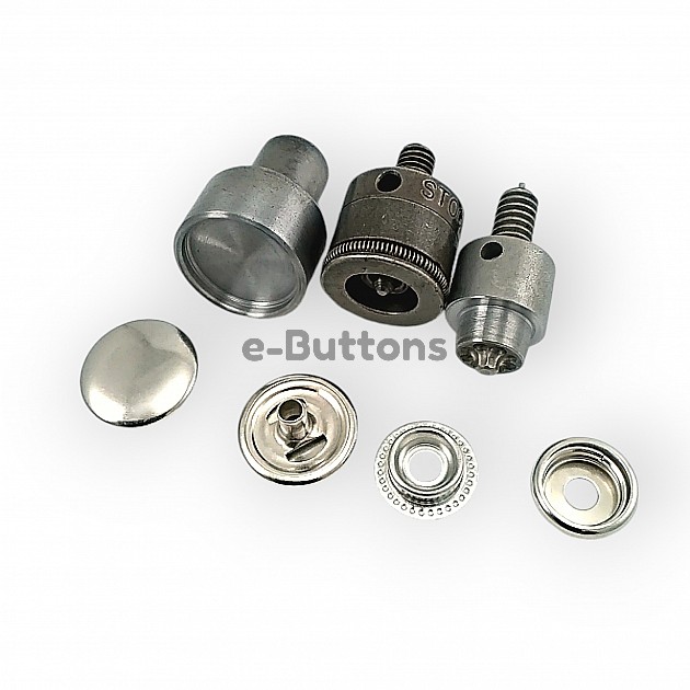 15 mm  Snap Button (0.60 in) For Double-Sided Jackets Lightly Curved Brass 61 System PR150S61CFT