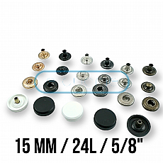 Wholesale 100sets/lot 15mm #484/831 four part brass metal button spring  snap button snap fasteners silver, bronze, black FP-003