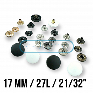 Plastic Nylon Rubber Cap Snap Buttons for Clothes Garment