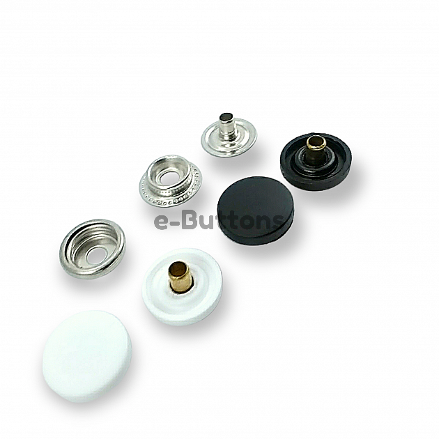 Plastic Snaps Buttons 61 System 15 mm 19/32"  24L Brass Set Of 4 ERC610015PL