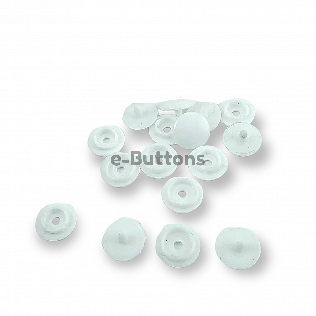 15 mm Plastic Snaps Buttons 19/32" 24L Set Of 4 (500 Pcs/Pkt) PLS00015ERC