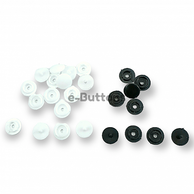 Plastic Snaps Buttons 10,5 mm 13/32" 16L Set Of 4 (500 Pcs/Pkt) PLS00105ERC