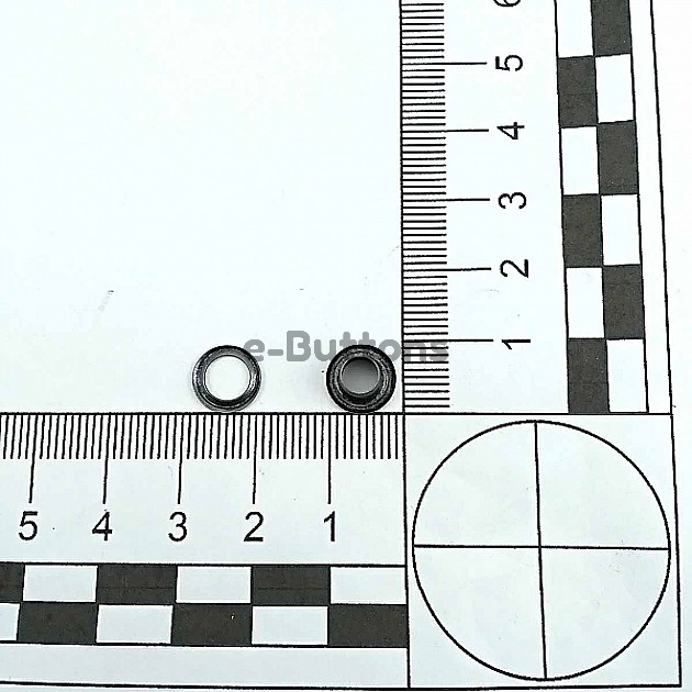 13/64" Brass 5 mm Curved Eyelet (500 Pcs/Pack) ERB0003PR