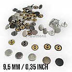 9.5 mm Rivet ( 0,35 in) Brass with Cap Nail ERPER095PRKAP