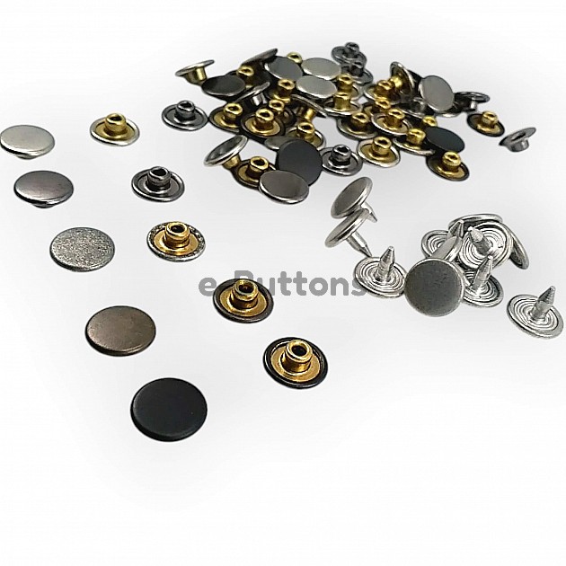 9.5 mm Rivet ( 0,35 in) Brass with Cap Nail ERPER095PRKAP